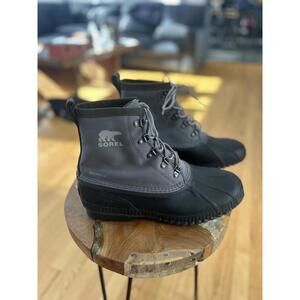 Sorel Waterproof Lace-Up Winter Boots - Gray and Black